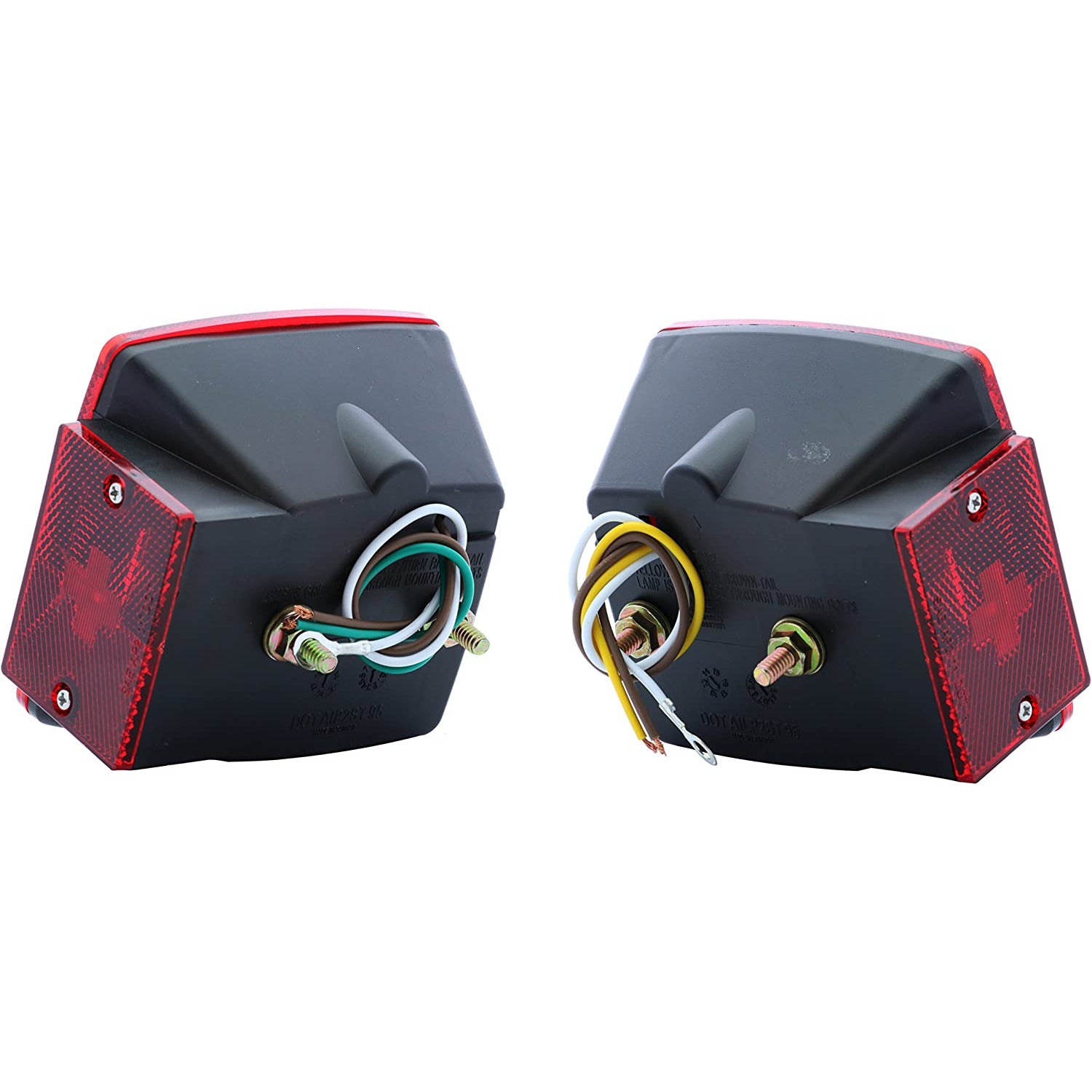 DLT TLL-90RK Optronics LED Combination Trailer Tail Light Kit (5" Square, Stud)