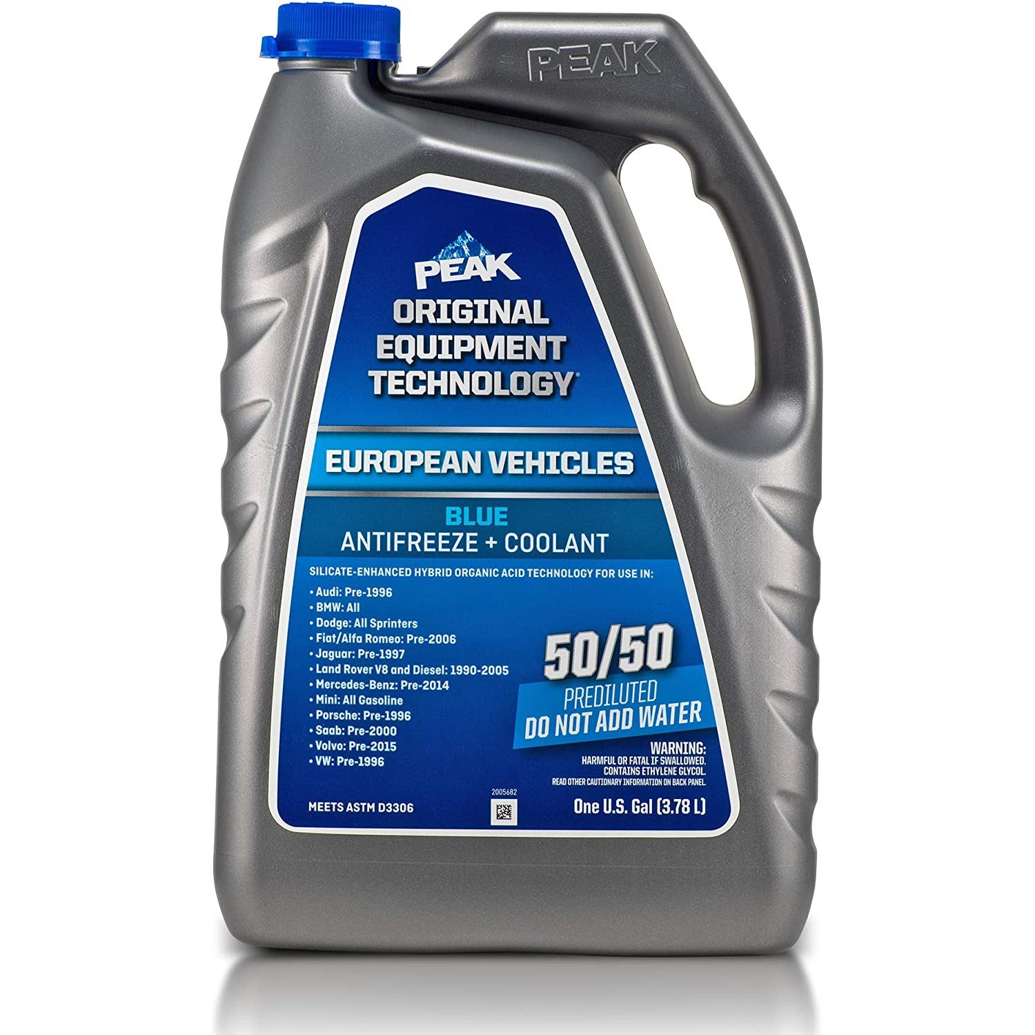 (870) PEBB53 Peak OET European Blue Antifreeze/Coolant Prediluted 50/50 (1 Gal)