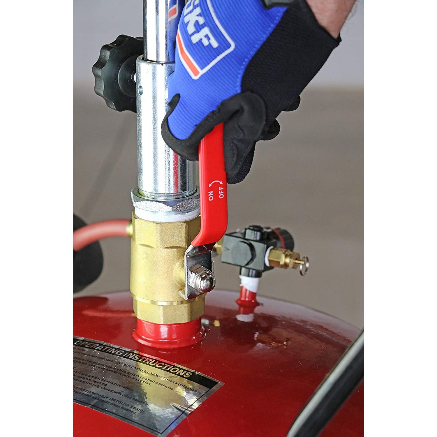 ET LIN3601 Lincoln Portable Industrial Fluid Adjustable Drain Tank (18 Gal)