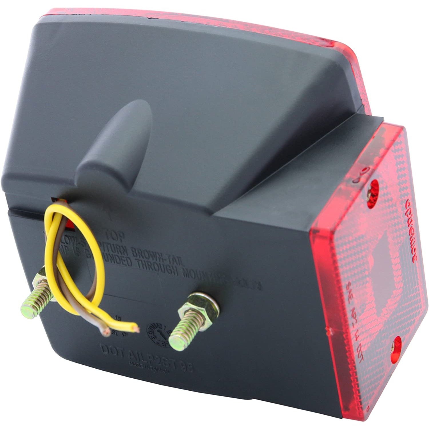 DLT ST9RS Optronics Combination Tail Light With License Plate Light & Side Marker (Left, Square, Stud)