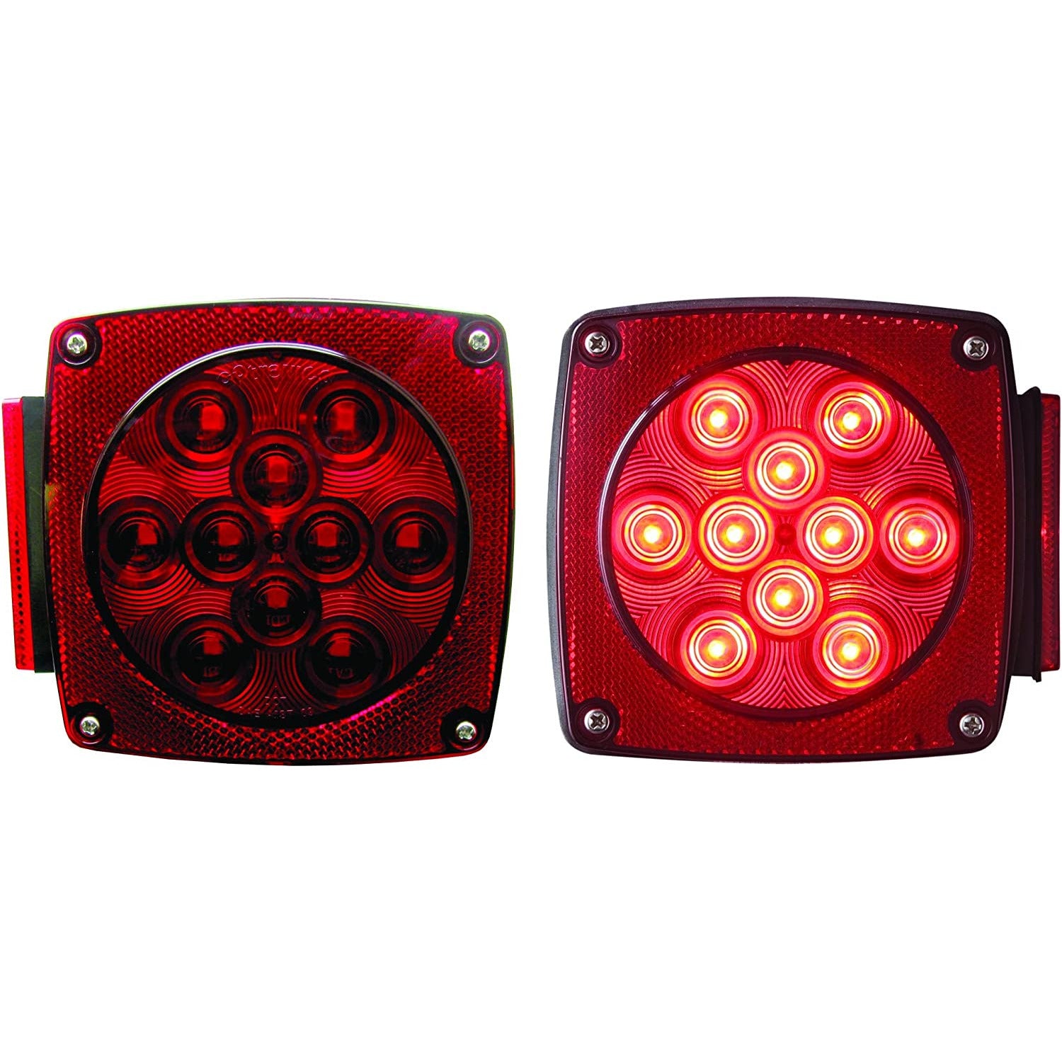 DLT TLL-90RK Optronics LED Combination Trailer Tail Light Kit (5" Square, Stud)