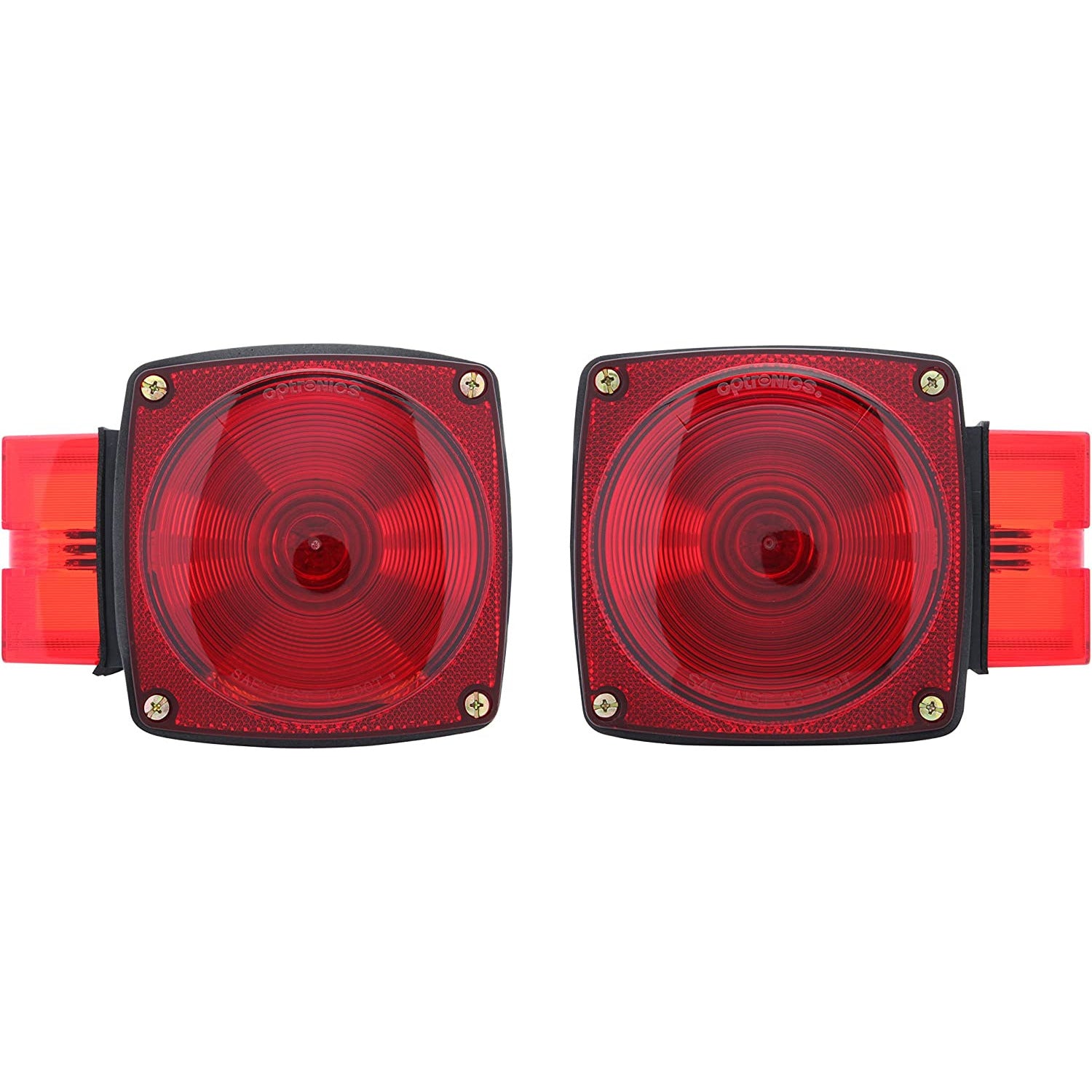 DLT TL60RK Optronics Submersible Combination Trailer Tail Light Kit (5" Square, Stud)