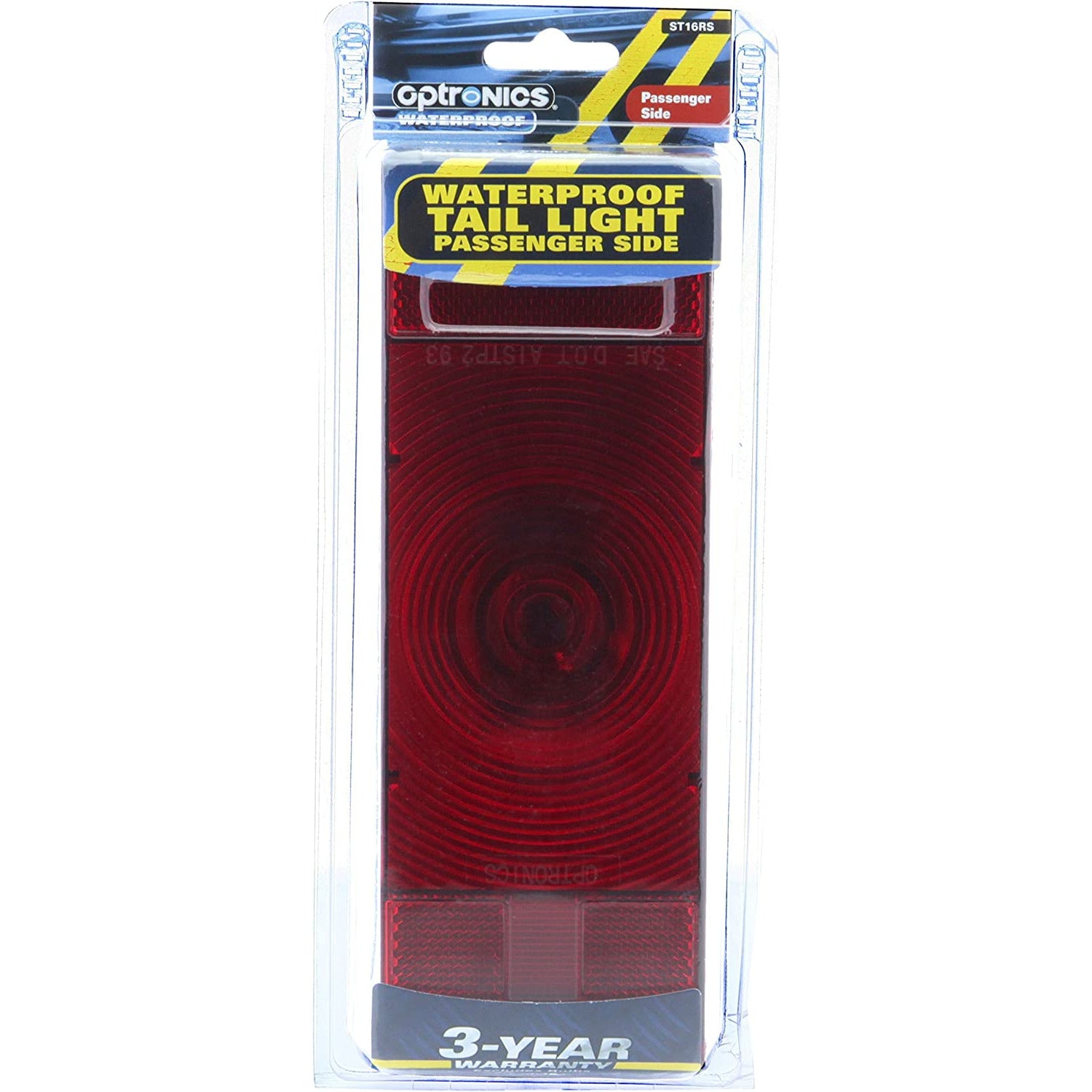 DLT ST16RS Optronics Waterproof Combination Tail Light (Right, Rectangle, Stud)
