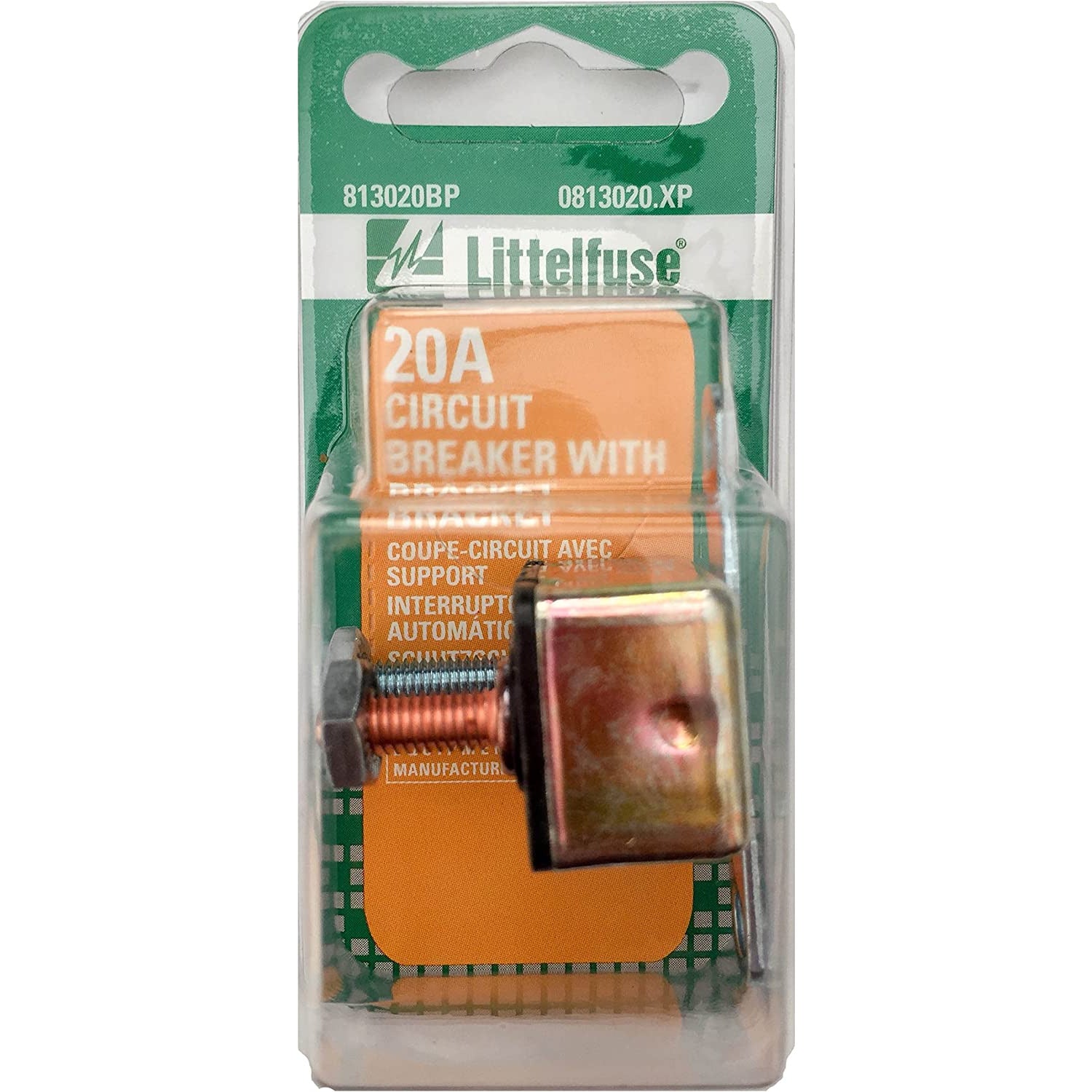 (575) 0813020XP Littelfuse Stud Circuit Breaker with Bracket (20A)