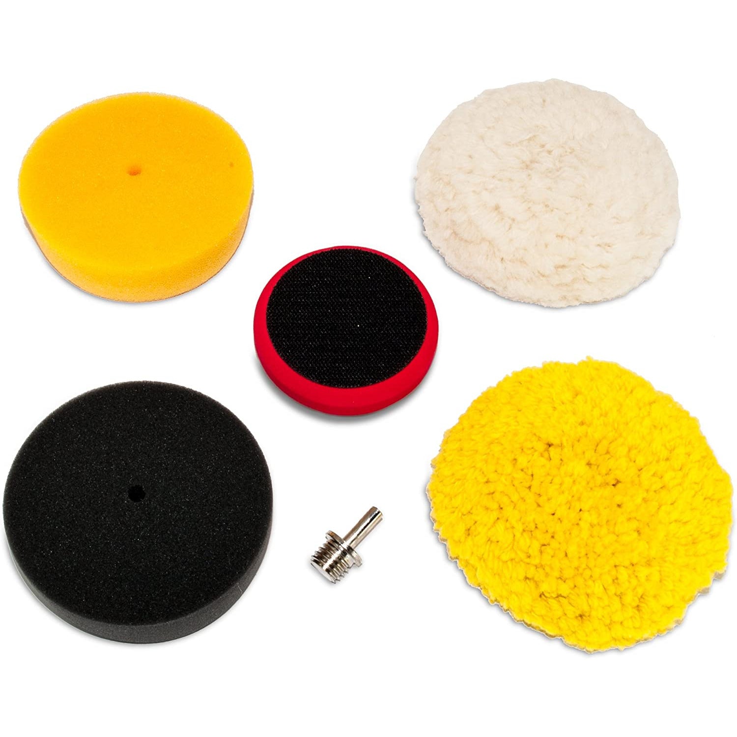 XRC AES76400 AES Industries 3" Mini Buffing & Detailing Polishing Pad Kit (6 pc)