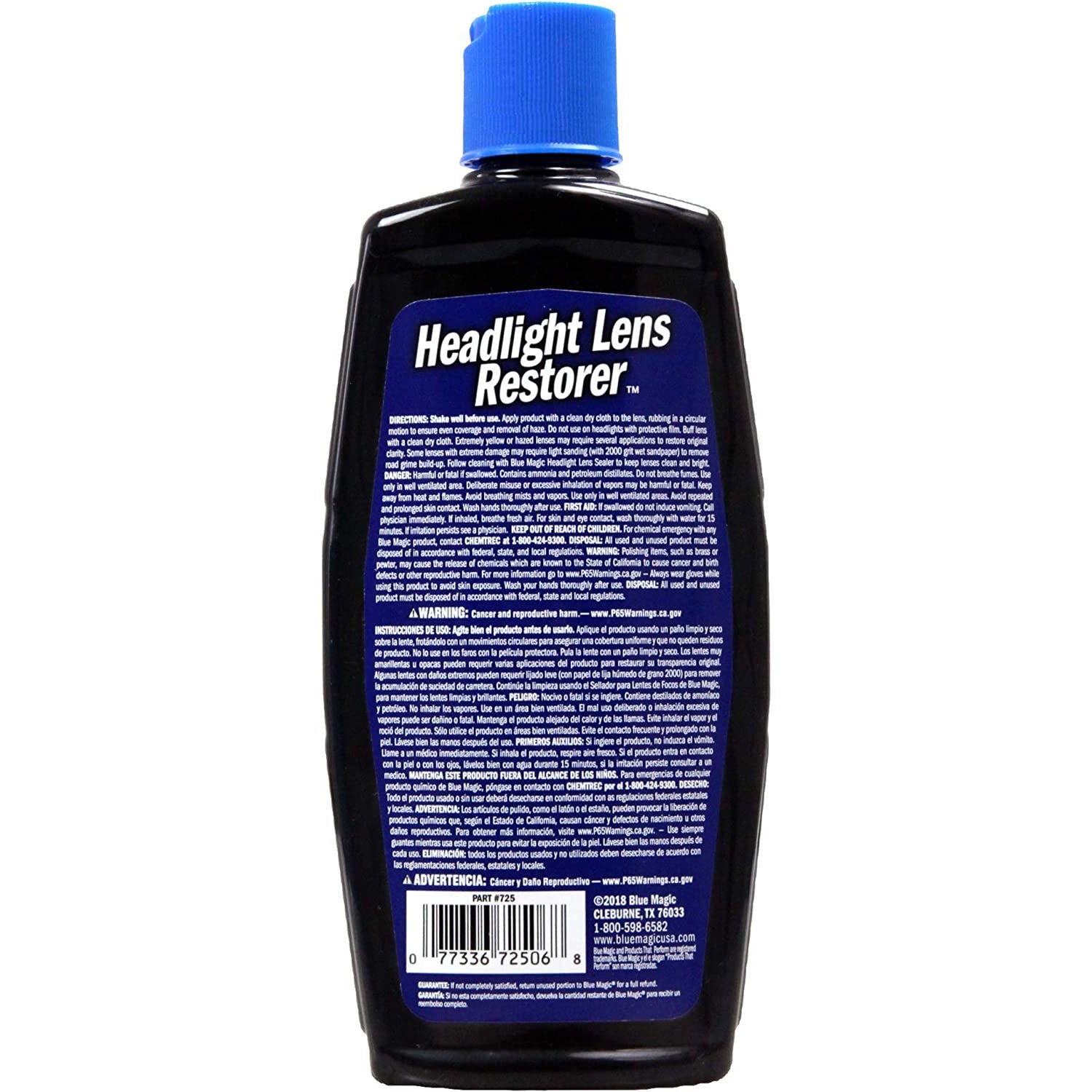 CCM 725-06 Blue Magic Headlight Lens Restorer (8 oz)