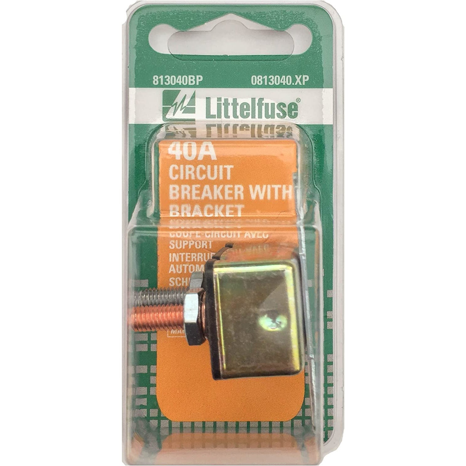 (575) 0813040XP Littelfuse Stud Circuit Breaker with Bracket (40A)