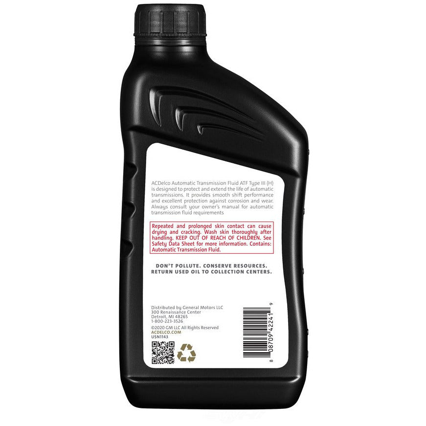 XAD 10-9240 ACDelco Automatic Transmission Fluid ATF Type III (H) (1 qt)