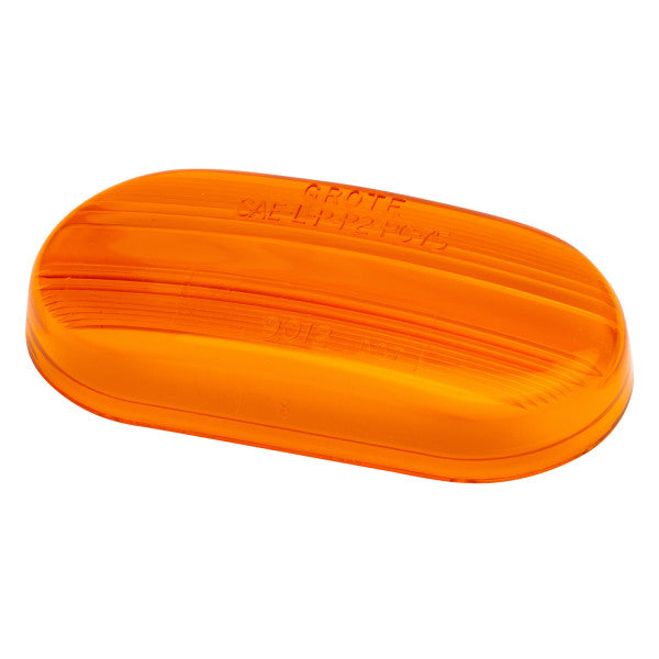 LTG 90123 Grote Clearance Marker Replacement Lens (Amber, 1-Bulb Oval)