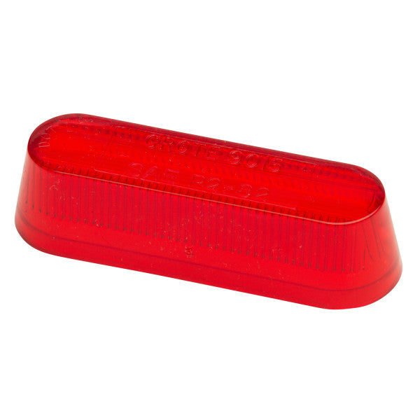 LTG 90152 Grote Clearance Marker Replacement Lens (Red, Oval, Thinline)