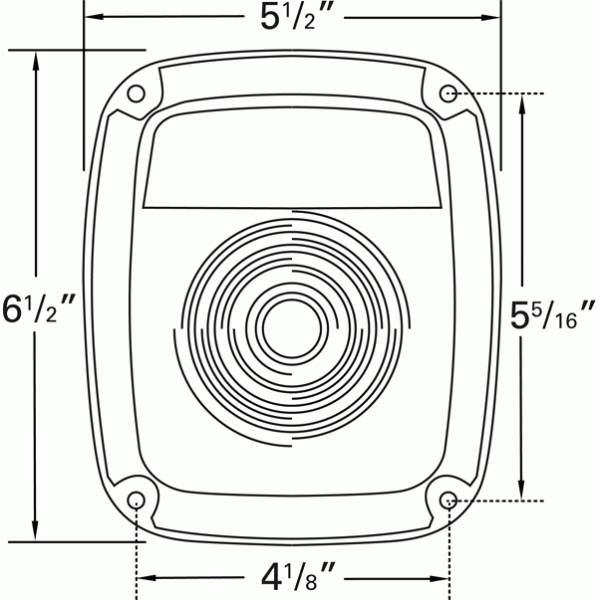 LTG 91302 Grote Stop Tail Turn Replacement Lens (Square, Red)