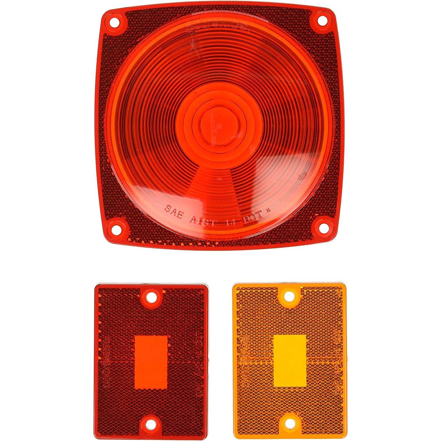 DLT A8RK Optronics Tail & Side Marker Replacement Lens Set (Screw on)