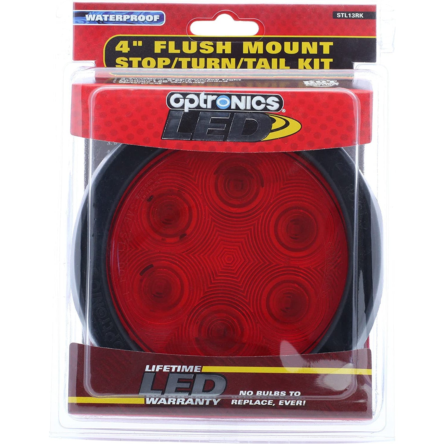 DLT STL13RK Optronics LED Combination Tail Light (4.25" Round, Grommet)