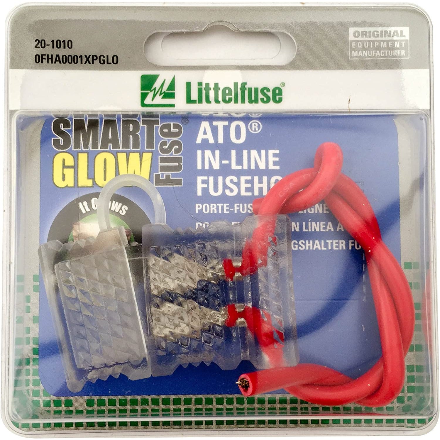 (010) 0FHA0001XPGL Littelfuse Clear In-Line ATO Fuse Holder w/ Cover