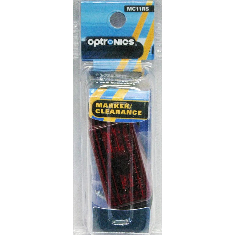 DLT MC11RS Optronics Marker/Clearance Light (2.5" Rectangle, Red, Surface)