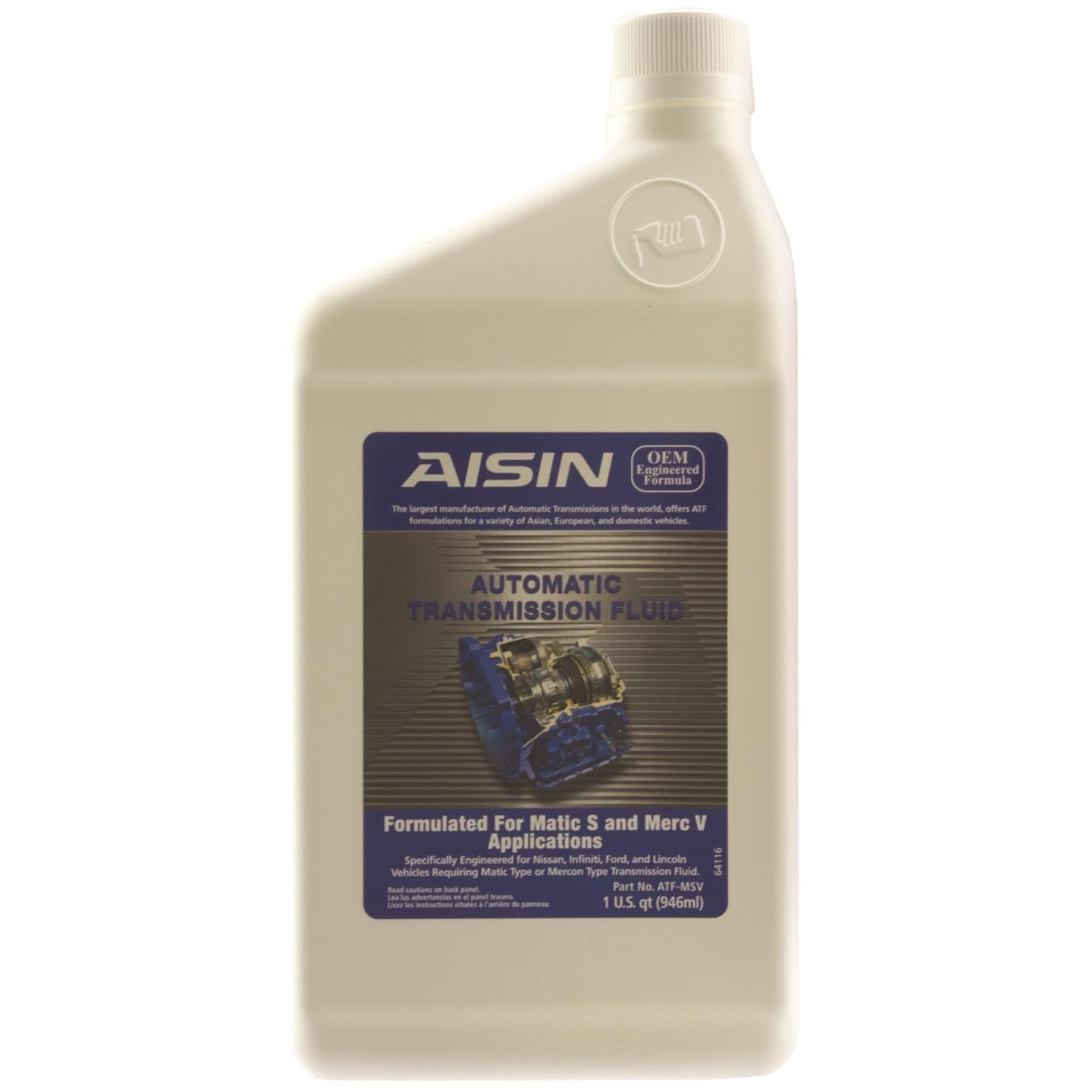 XAI ATF-MSV AISIN Toyota Premium Automatic Transmission Fluid Type Matic S & Merc V