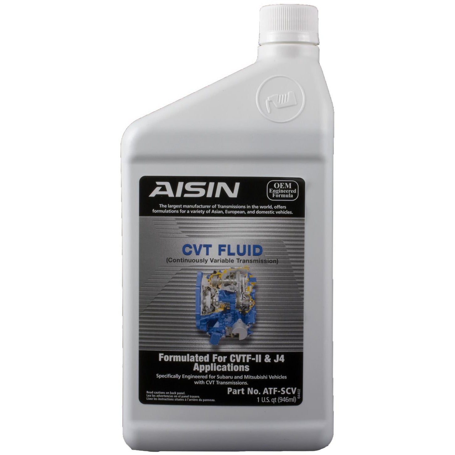 XAI ATF-SCV AISIN Premium Automatic Transmission Fluid Type CVTF-II & J4