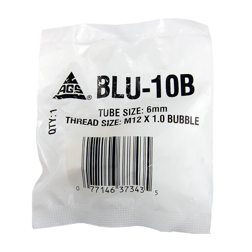 BL BLU-10B AGS Brass Brake Line Union 6mm (M12x1.0 Bubble)
