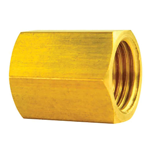 BL BLU-5B AGS Brass Brake Line Union 5/16" (1/2-20 Inverted)