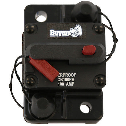(840) CB100PB Buyers Waterproof Circuit Breaker w/ Reset (100A)