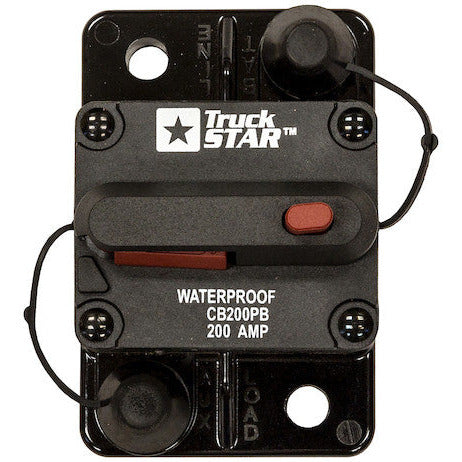 (840) CB200PB Buyers Waterproof Circuit Breaker w/ Reset (200A)