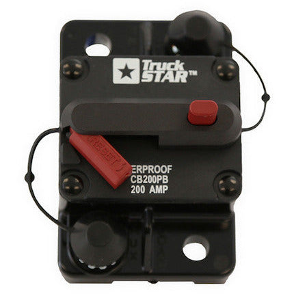 (840) CB200PB Buyers Waterproof Circuit Breaker w/ Reset (200A)