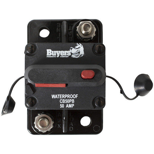 (840) CB50PB Buyers Waterproof Circuit Breaker w/ Reset (50A)