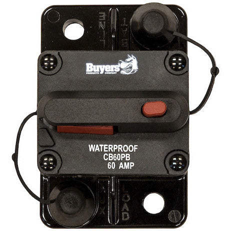 (840) CB60PB Buyers Waterproof Circuit Breaker w/ Reset (60A)