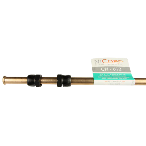 BL CN-612 AGS Domestic NiCopp Brake Line (3/8" x 12") (SAE Inverted Flare)