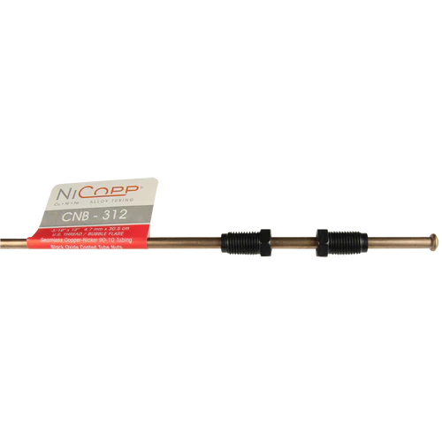 BL CNB-312 AGS British NiCopp Brake Line (3/16" x 12") (SAE Bubble Flare)