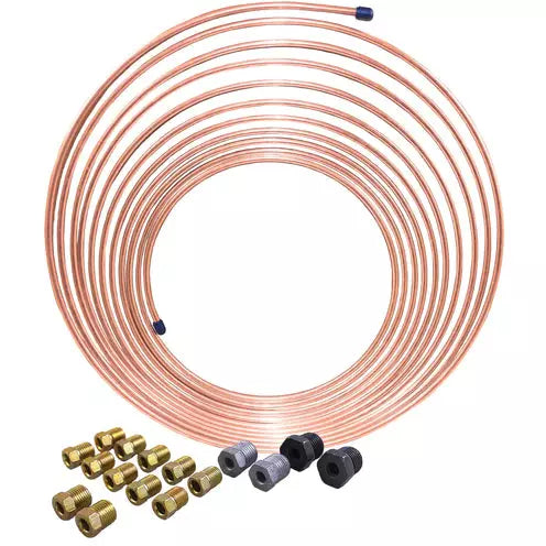 BL CNC-325K AGS NiCopp Brake Line Coil & Tube Nut Kit (3/16" x 25')