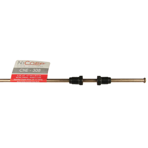 BL CNE-308 AGS European NiCopp Brake Line (3/16" x 8") (Metric Bubble Flare)
