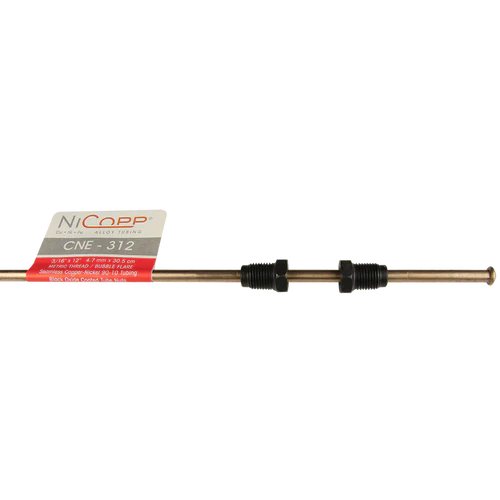 BL CNE-312 AGS European NiCopp Brake Line (3/16" x 12") (Metric Bubble Flare)