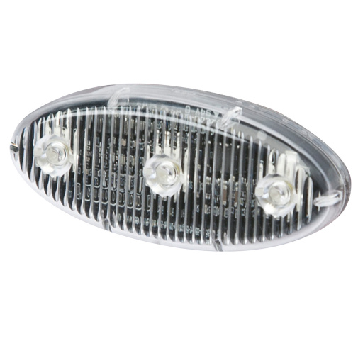 ECO ED0002A ECCO Stick-A-LED Warning Light (2.4" Oval, Amber, Self-Adhesive)