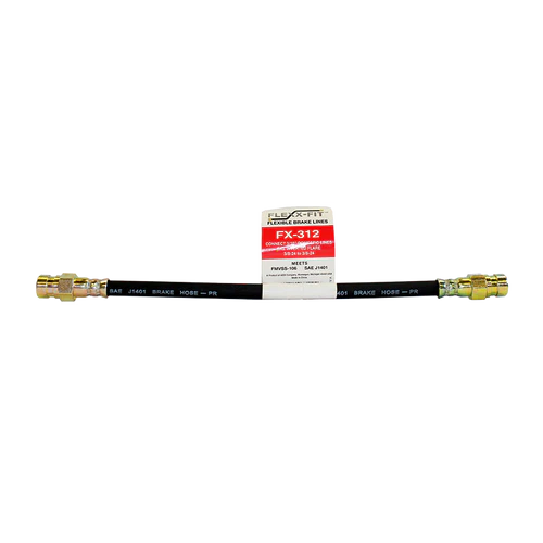BL FX-312 AGS Domestic Flexible Brake Line 3/16" (3/8-24 Inverted)