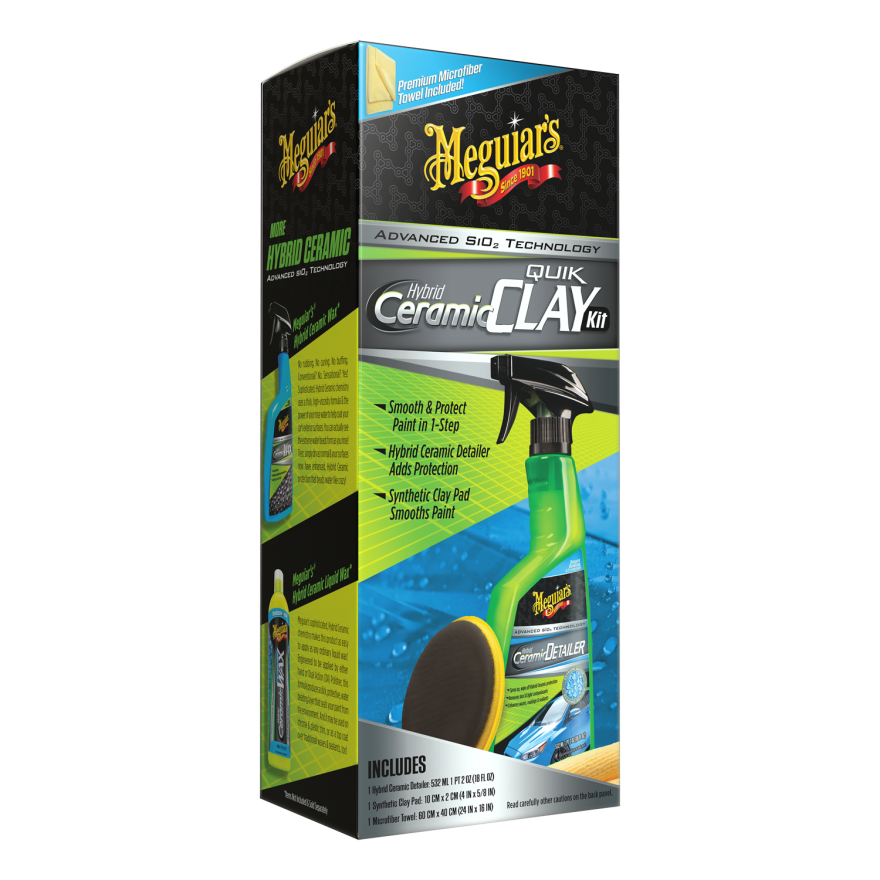 MEG G200200 Meguiar's Hybrid Ceramic Quik Clay Kit