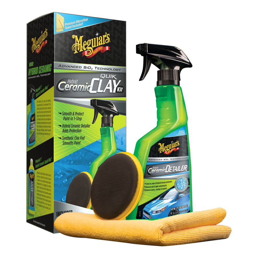 MEG G200200 Meguiar's Hybrid Ceramic Quik Clay Kit