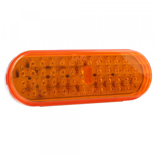 LTG G6003 Grote Hi Count Oval LED Turn Signal Light (6" Amber, Female 3 Pin)