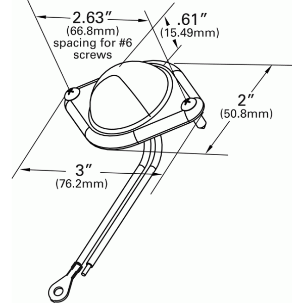 LTG G6261 Grote Hi Count LED License Plate Light (Steel)