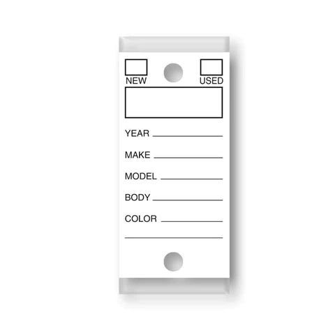 XCP DL-VT-W CAR Products Genuine Versa-Tags Key Tags (White, 250 bx)