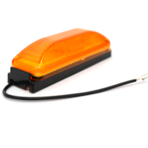 DLT MC67AK Optronics Sealed 2-Bulb Marker/Clearance Light (4" Rectangle, Amber, Surface)