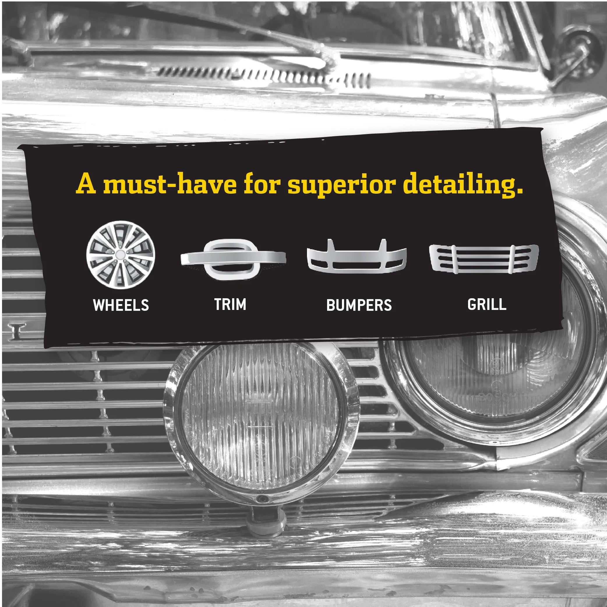 XFP TW40-CHR Tub O' Towels Heavy Duty Chrome Wipes (40 ct)