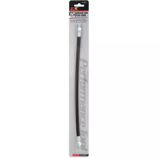 WIL W54221 Performance Tool Manual Grease Gun Flexible Hose Extension (12", 1/8" MNPT)