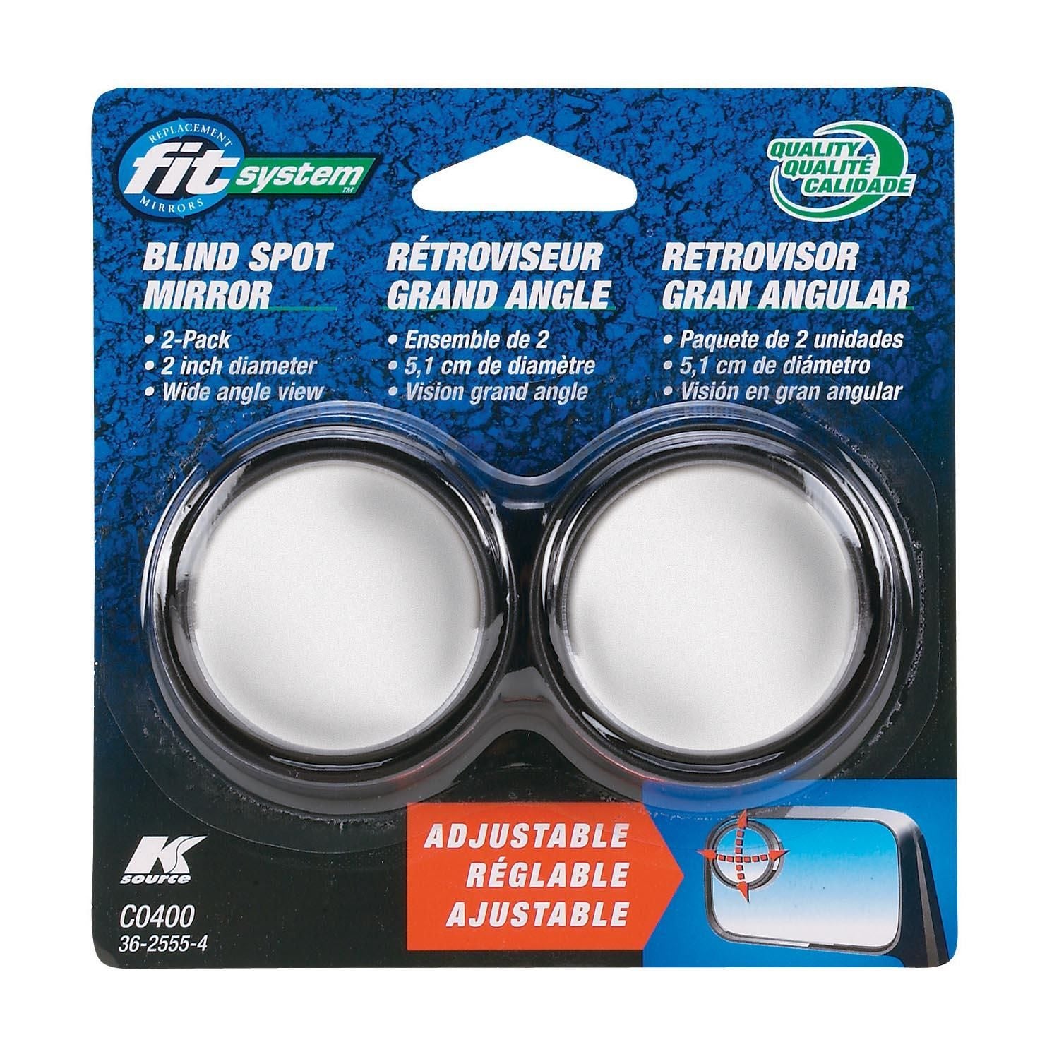 MRR C0400 K-Source Stick-On Blind Spot Mirror (Round, 2", 2 pk)