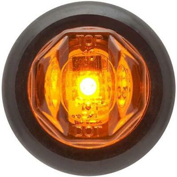 DLT MCL12AK Optronics LED Sealed Marker/Clearance Light Kit (3/4" Round, Amber, Grommet)