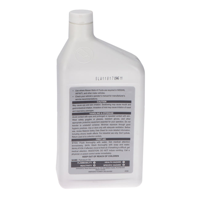 (010) 999MPMTK00P Genuine Nissan Automatic Transmission Fluid Matic-K (1 qt)