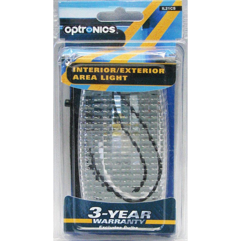 DLT IL21CS Optronics Sealed Dome Light (4.5" Rectangle, Switched, White, Surface)