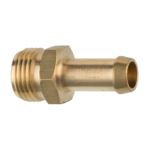 BL FHF-17B AGS Brass Fuel Hose Clamp Fitting, 3/8" Hose (Male 5/8-18 Inverted)
