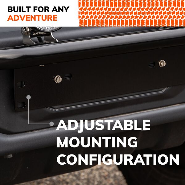 SLB 10INBKTBX Sylvania Universal License Plate Bracket