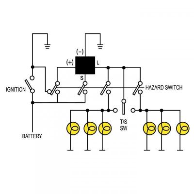 SLB EP29.MC1 Novita LED Hazard and Turn Signal Flasher (4 pin, 12V)